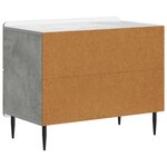 vidaXL Cabinet de chevet Gris béton 62 x 34 5 x 49 5 cm