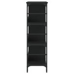 vidaXL Buffet noir 102x32x103 5 cm bois d'ingénierie