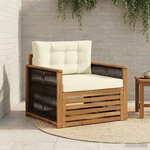 vidaXL Sofa de milieu extérieur Naturel