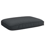 vidaXL Coussin pour assise de palette Noir 120 x 80 x 12 cm