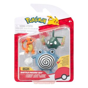 Jazwares PKW4084 - Pokémon Pack de 3 Figurines de Combat