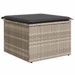 vidaXL Ensemble de salle à manger pour jardin 7 Pièces Gris clair
