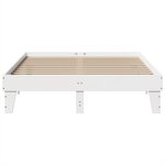 vidaXL Cadre de lit sans matelas blanc 160x200 cm bois de pin massif