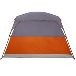 vidaXL Tente de camping de cabine 4 personnes orange imperméable