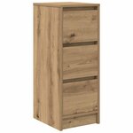 vidaXL Buffet chêne artisanal 29 5x34x76 cm bois d'ingénierie