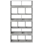 vidaXL Cloison de séparation gris béton bois d'ingénierie