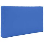 vidaXL Coussin de canapé d'extérieur 2 Pièces Bleu royal Polyester