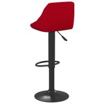 vidaXL Tabouret de bar Rouge bordeaux Velours