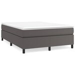 vidaXL Cadre de lit sans matelas gris 140x200 cm similicuir