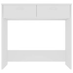 vidaXL Bureau Blanc 80x40x75 cm Bois d'ingénierie