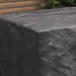 vidaXL Housse pour mobilier d'extérieur Noir 172 x 113 x 73 cm 600D