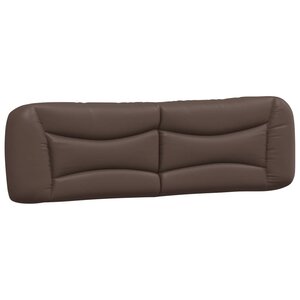 vidaXL Coussin de tête de lit Hvar marron 180 cm similicuir