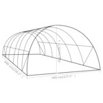 vidaXL Serre 24 m² 6x4x2 m