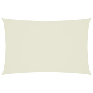 vidaXL Voile de parasol tissu oxford rectangulaire 2 5x5 m crème