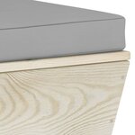 vidaXL Salon de jardin palette 3 Pièces avec coussins bois d'épicéa