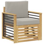 vidaXL Ensemble de canapés d'extérieur Polyester Blanc