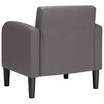 vidaXL Chaise de canapé avec accoudoirs gris 54 cm similicuir