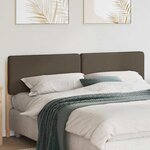vidaXL Tête de lit capitonnée Marron et Taupe 180 cm Pin massif