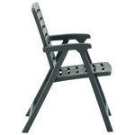 vidaXL Ensemble de bistro pliable 3 Pièces Plastique Vert