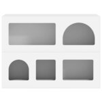 vidaXL Buffet Blanc 80 5 x 35 x 59 cm Bois d'ingénierie