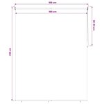 vidaXL Store roulant extérieur protection UV Gris clair Polyester