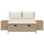 vidaXL Ensemble de canapés d'extérieur 4 -Seater 4 pc 55 x 30 x 39 cm