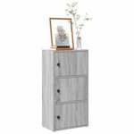 vidaXL Bibliothèque sonoma gris 40x24x77 cm bois d'ingénierie