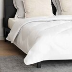 vidaXL Duvet avec coussins Argyle 3 Pièces Blanc 240 x 220 cm Microfibre