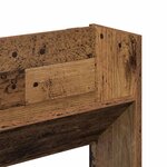 vidaXL Armoire à chaussures murale vieux bois 80x18x90 cm