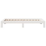 vidaXL Cadre de lit sans matelas blanc 100x200 cm bois de pin massif