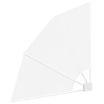 vidaXL Écran de confidentialité pour balcon Blanc 115 x 115 cm tissu