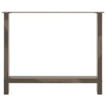 vidaXL Pieds de table à manger en acier naturel 2 pièces 90 x (72-73) cm Acier