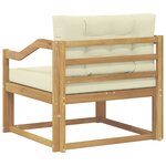 vidaXL Sofa de milieu extérieur Polyester Blanc