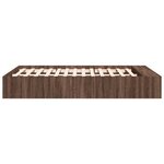 vidaXL Cadre de lit sans matelas chêne marron 135x190 cm