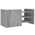 vidaXL Meuble TV sonoma gris 80x35x40 cm bois d'ingénierie