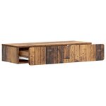 vidaXL Table d'appoint murale Bois ancien 87 5 x 34 5 x 17 cm
