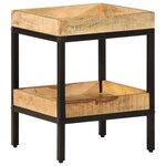 vidaXL Table d'appoint 35x35x45 cm Bois massif de manguier