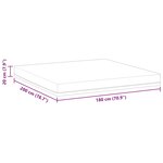 vidaXL Matelas Blanc  bleu 180 x 200 cm Mousse