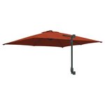vidaXL Parasol de jardin Couleur terre cuite 248.5 x 247.5 x 160 cm