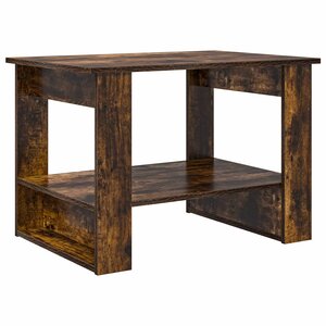vidaXL Table basse Chêne fumé 72 x 50 x 50 cm Bois d'ingénierie