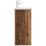 vidaXL Meuble de salle de bain avec évier Bois ancien