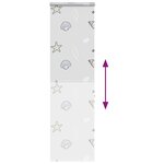 vidaXL Store enrouleur de douche avec cassette largeur du tissu 76 cm