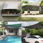 vidaXL Voile d'ombre 7 x 7 m 100   polyester Oxford Carré