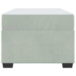 vidaXL Cadre de lit avec matelas Gris clair 90 x 200 cm Velours