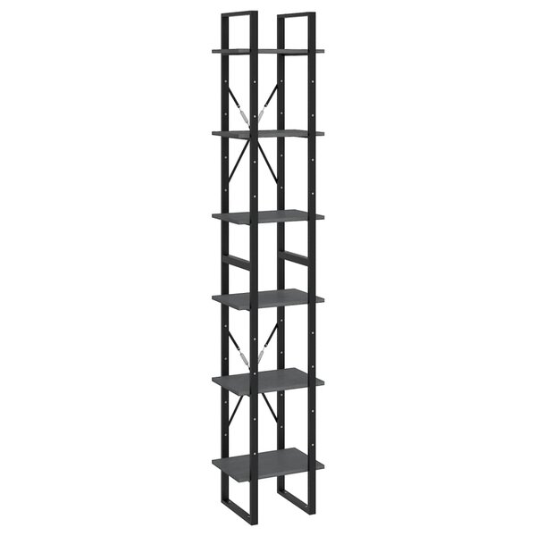 vidaXL Armoire haute Gris 40x30x210 cm Bois de pin solide