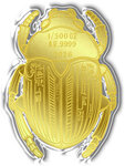 Monnaie SCARAB Shaped 1/500 Oz Medaille Or 2026 (PRÉCOMMANDE)