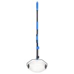 vidaXL Collecteur de noix bleu 127 cm acier