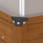 vidaXL Jardinière de jardin avec serre acier résistant aux intempéries