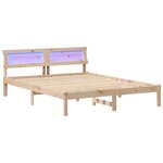 vidaXL Cadre de lit Marron 150 x 200 cm Bois massif en pin