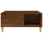 vidaXL Table basse chêne marron 80x80x36 5 cm bois d'ingénierie